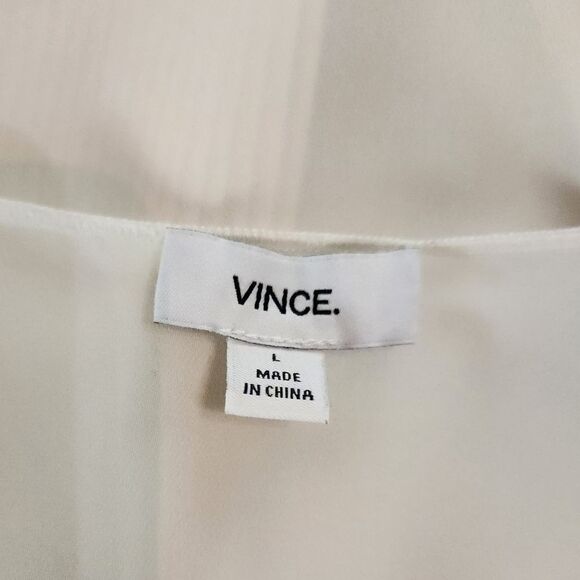 Vince Dolman Sleeve Silk Blouse Size Large - Picture 5 of 6